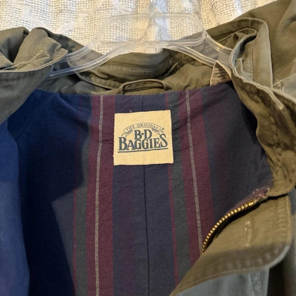 VTG‎ B D Baggies Chore Jacket Mens XL Green Canvas Barn Western Equestrian